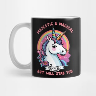 Magical But Will Stab You - Funny Unicorn Cute Mug